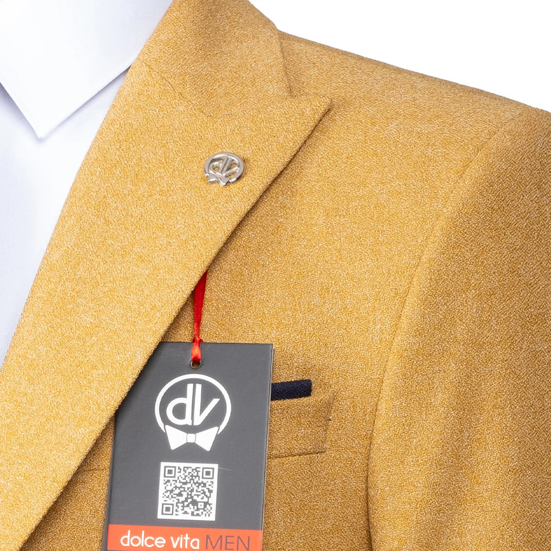 Isaac | Gold 3-Piece Tailored-Fit Suit