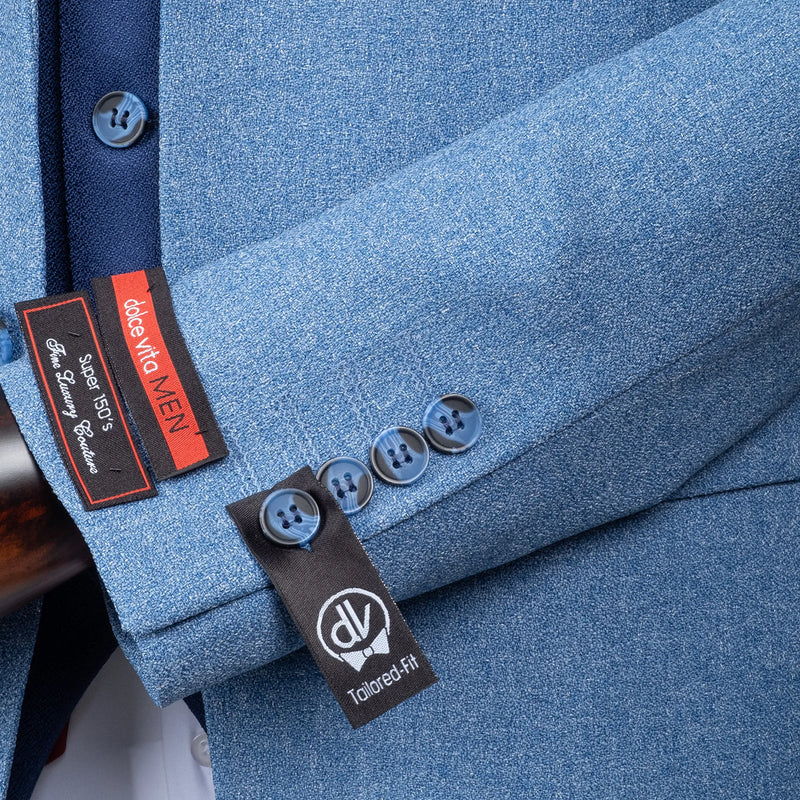 Isaac | Indigo Blue 3-Piece Tailored-Fit Suit