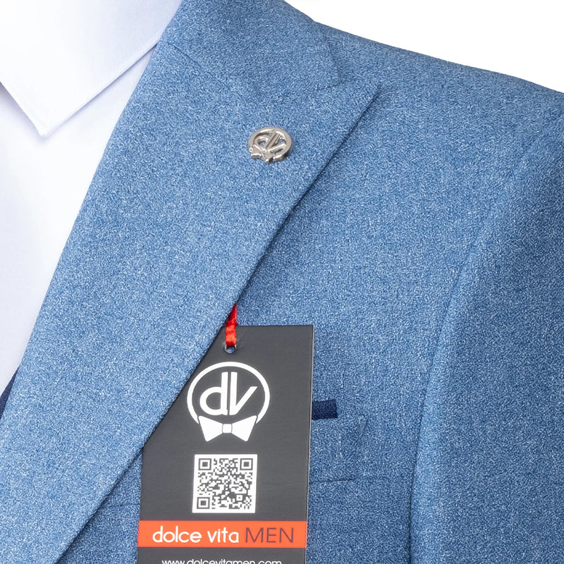 Isaac | Indigo Blue 3-Piece Tailored-Fit Suit