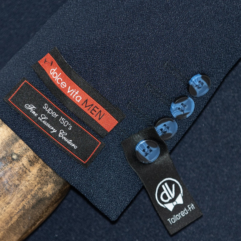 Isaac | Midnight Blue 3-Piece Tailored-Fit Suit
