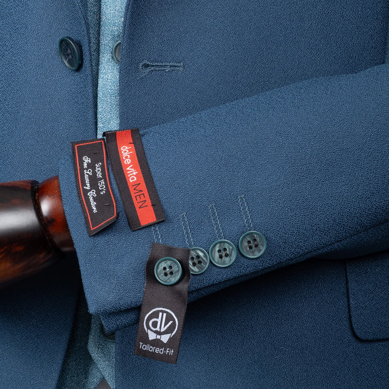 Isaac | Ocean Blue 3-Piece Tailored-Fit Suit