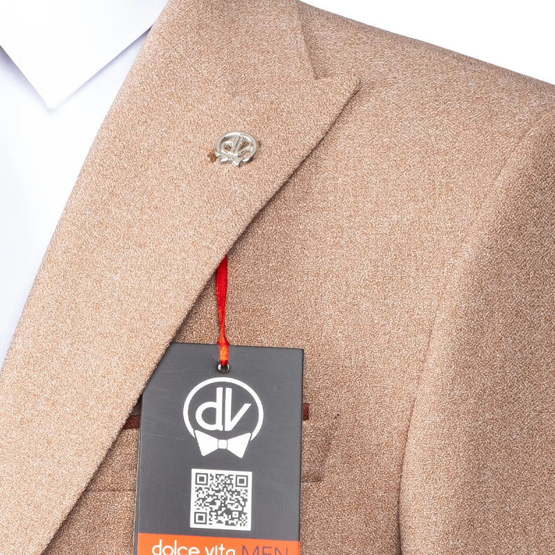 Isaac | Beige 3-Piece Tailored-Fit Suit