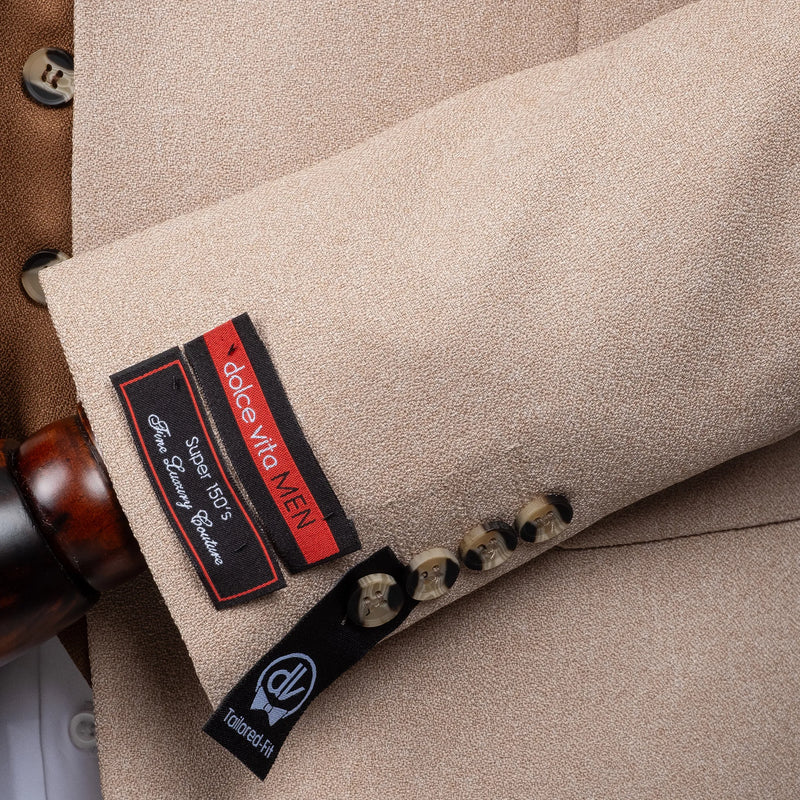 Isaac | Khaki 3-Piece Tailored-Fit Suit