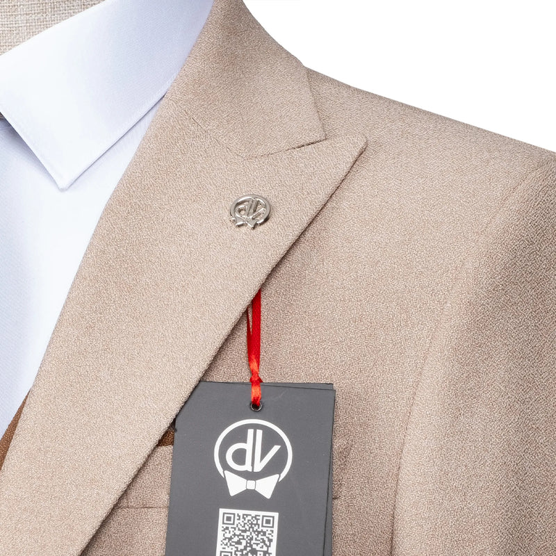 Isaac | Khaki 3-Piece Tailored-Fit Suit