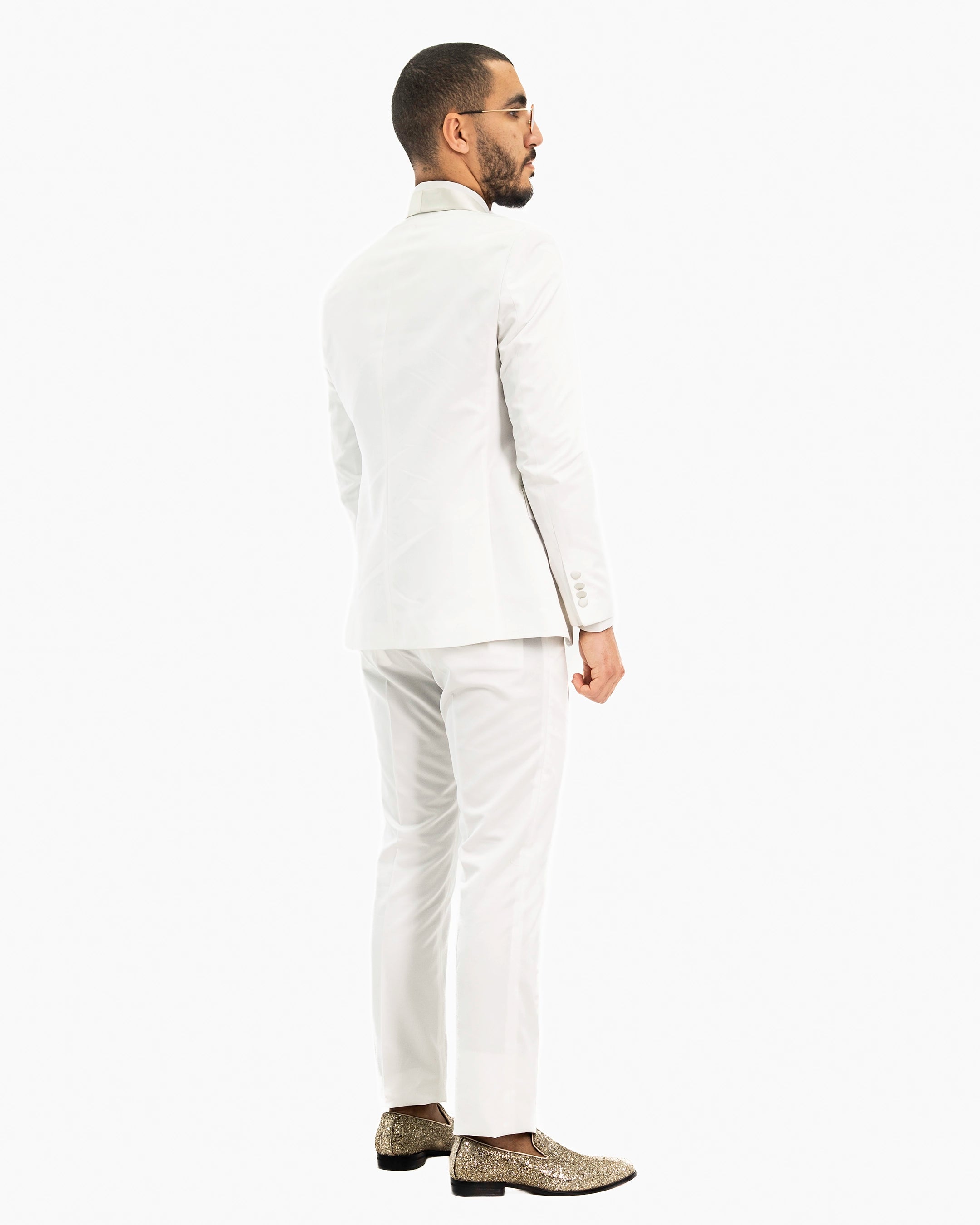 Marcus | White 3-Piece Tailored Fit Tuxedo