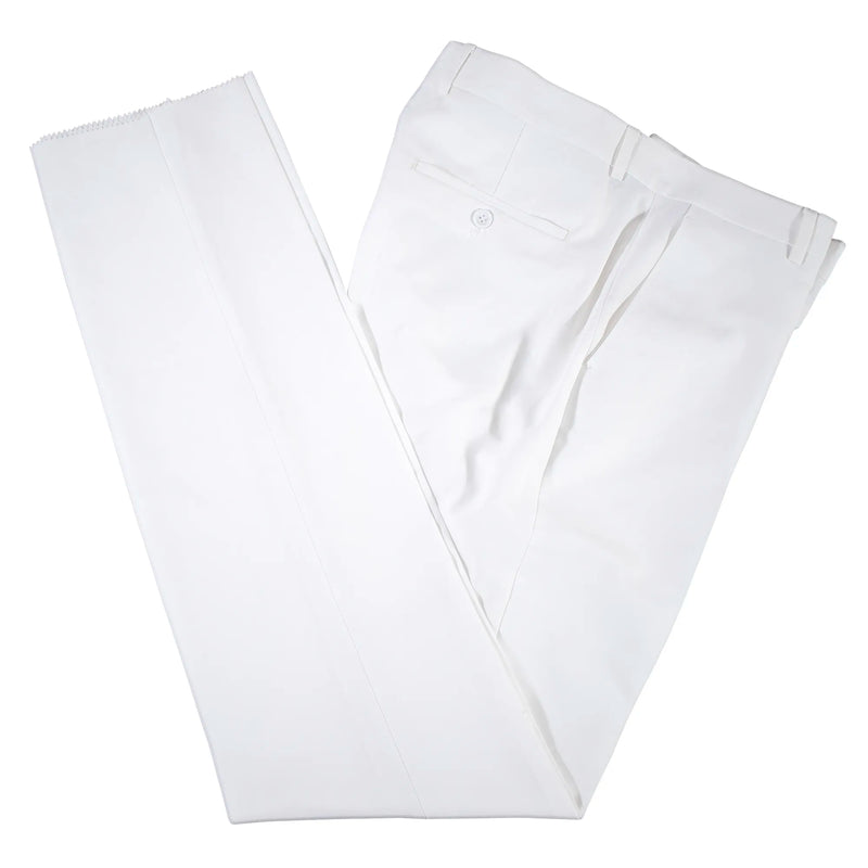 White 3-Piece Tailored-Fit Tuxedo with Glitter Peak Lapels