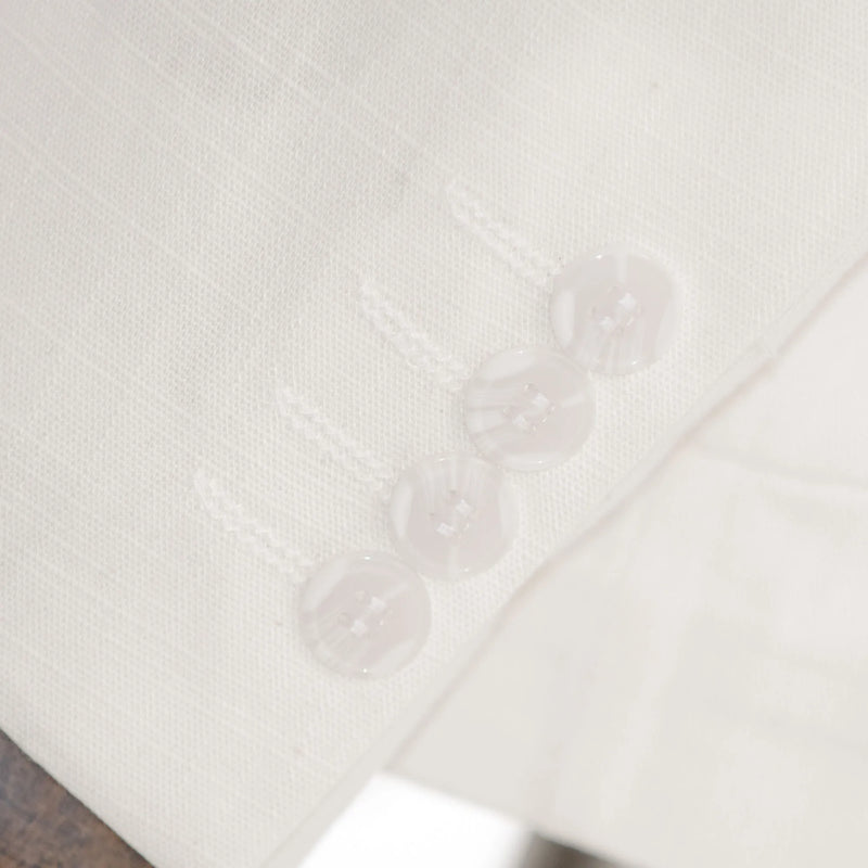 Off White Tailored-Fit Linen Suit