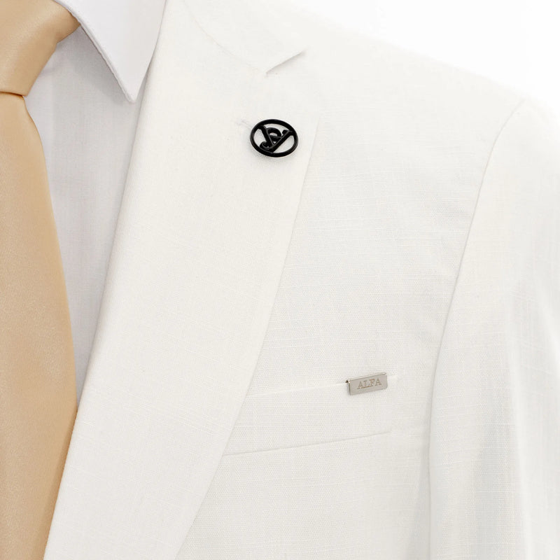Off White Tailored-Fit Linen Suit