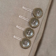 Men's Solid Tan 2-Piece Slim-Fit Suit