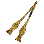 Self-Tie Paisley Satin Bow-Tie