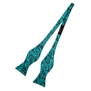 Self-Tie Paisley Satin Bow-Tie