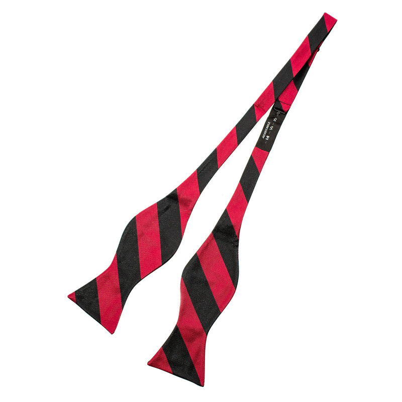 Self-Tie Striped Satin Bow-Tie