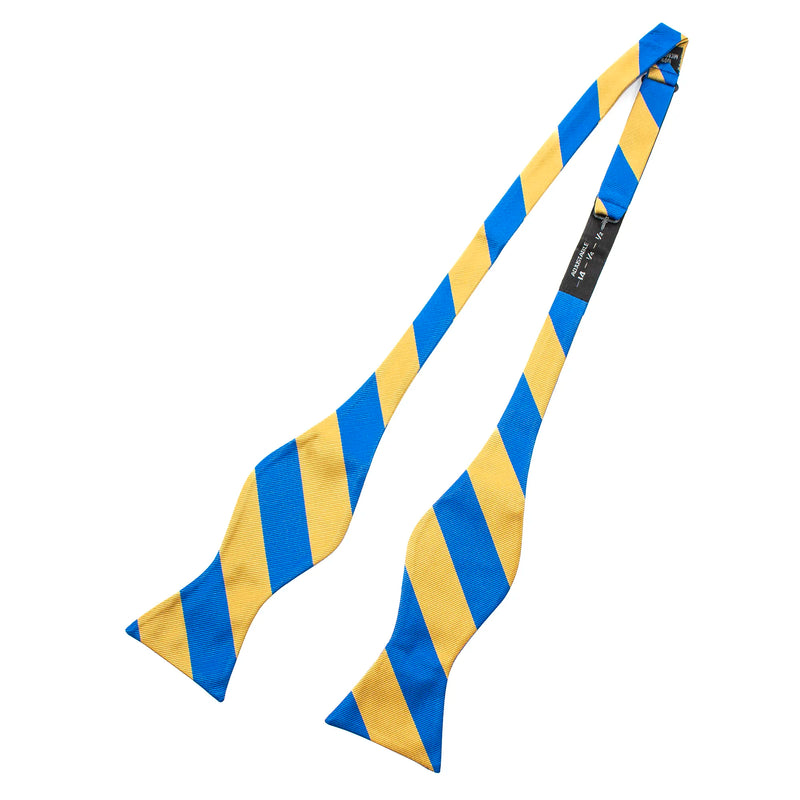 Self-Tie Striped Satin Bow-Tie