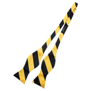 Self-Tie Striped Satin Bow-Tie