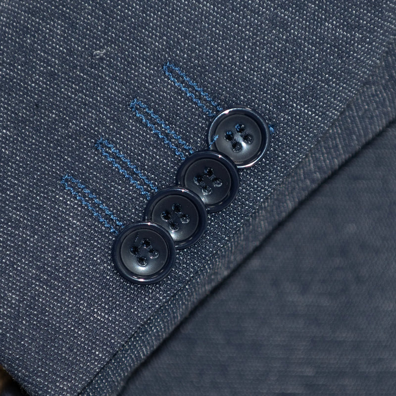 Indigo Stretch Twill 2-Piece Slim-Fit Suit