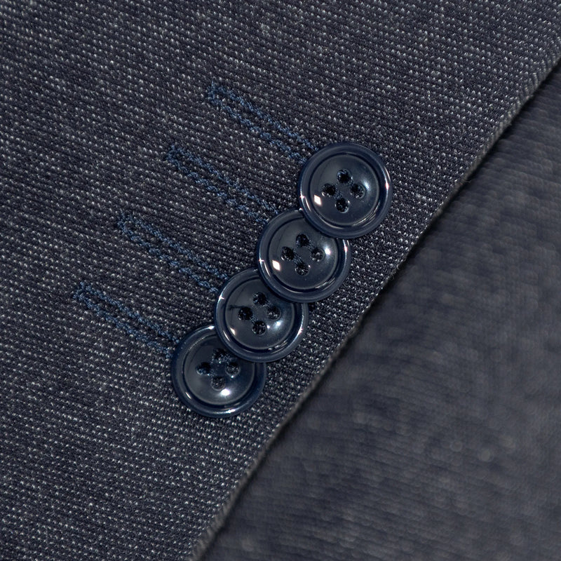 Navy Stretch Twill 2-Piece Slim-Fit Suit