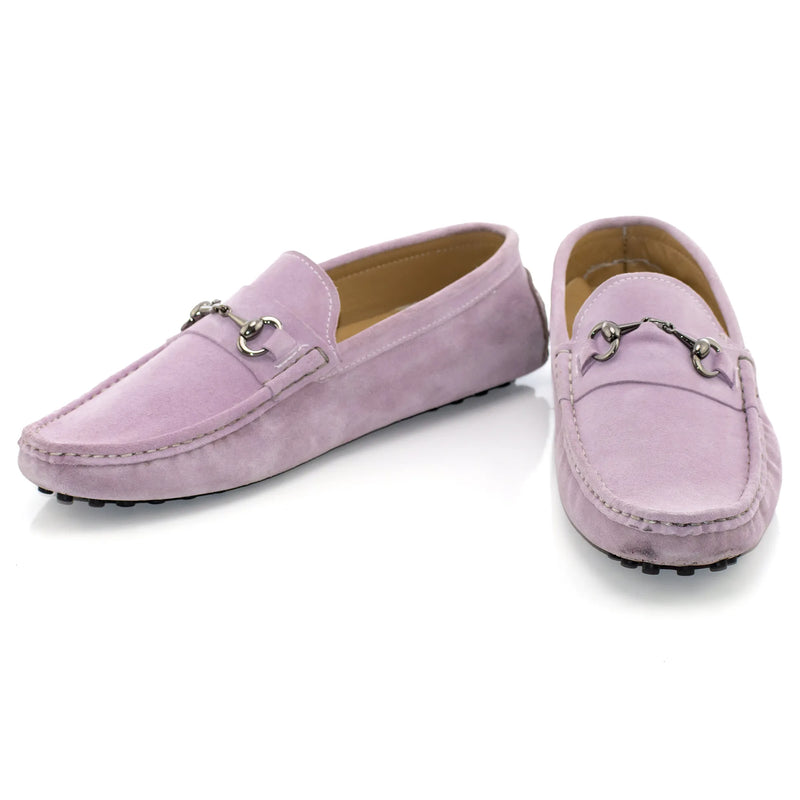 Lilac Suede Driver With Oval Bit