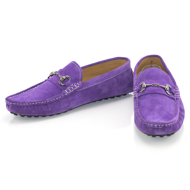Purple Suede Driver With Oval Bit