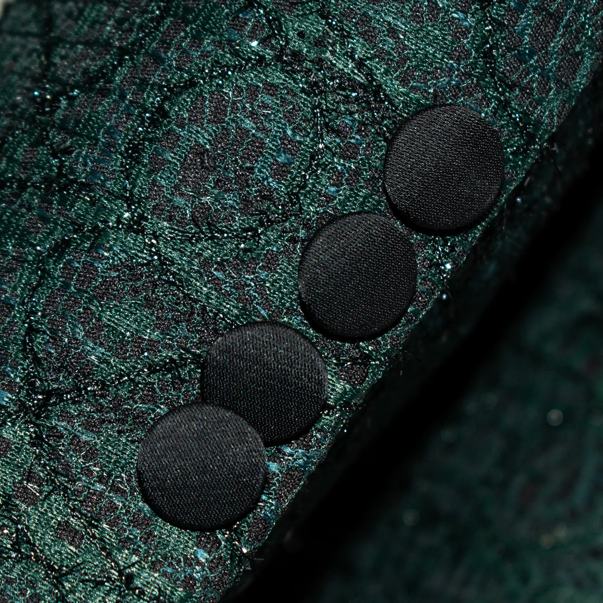 Green Sparkle 3-Piece Tailored-Fit Tuxedo