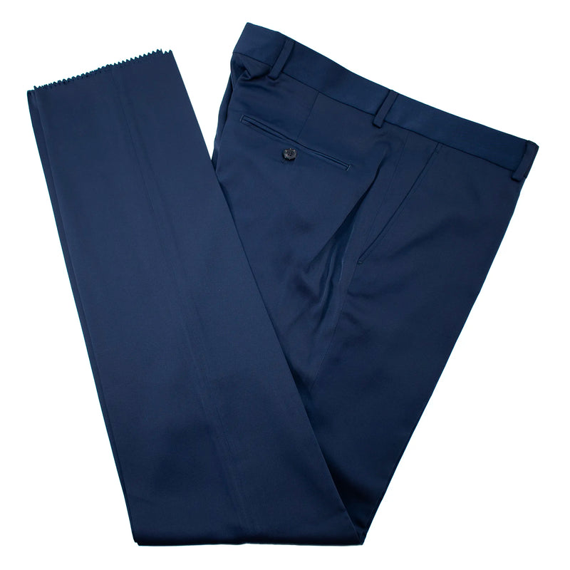 White Metallic Flake and Navy 3-Piece Tailored-Fit Tuxedo