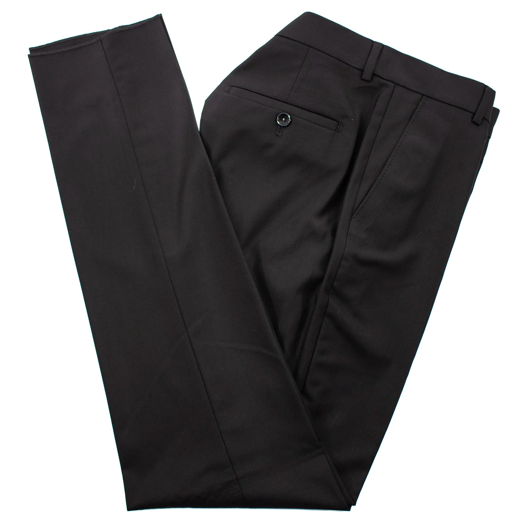 Men's Black Embroidered 2-Piece Slim-Fit Suit with Mandarin Collar