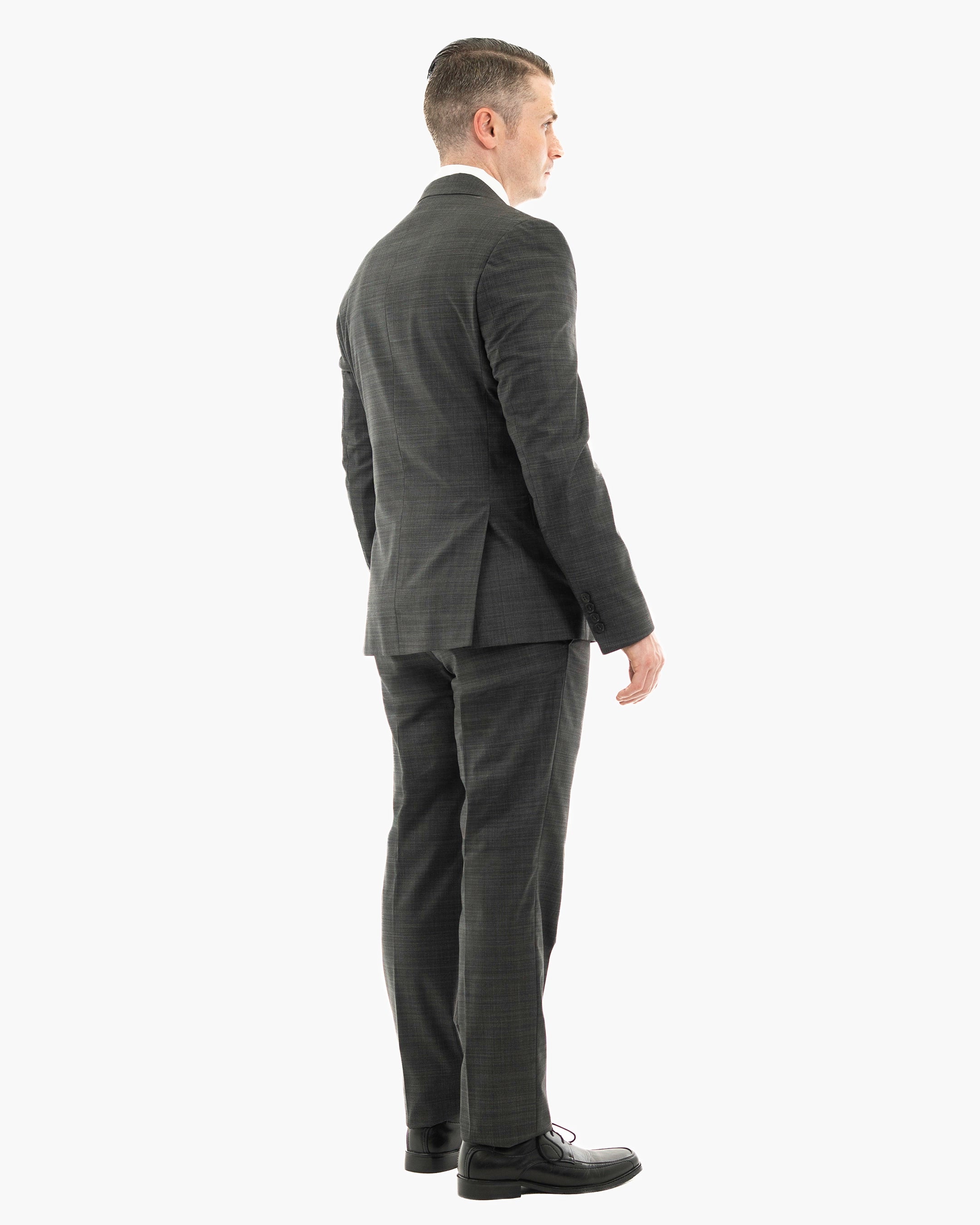 Gray Check 3-Piece Tailored-Fit Suit