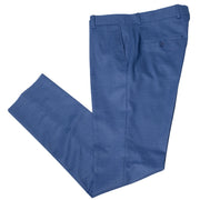 Blue Plaid 3-Piece Tailored-Fit Suit with Notch Lapels