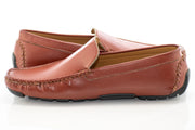 Tan Leather Driver Loafers