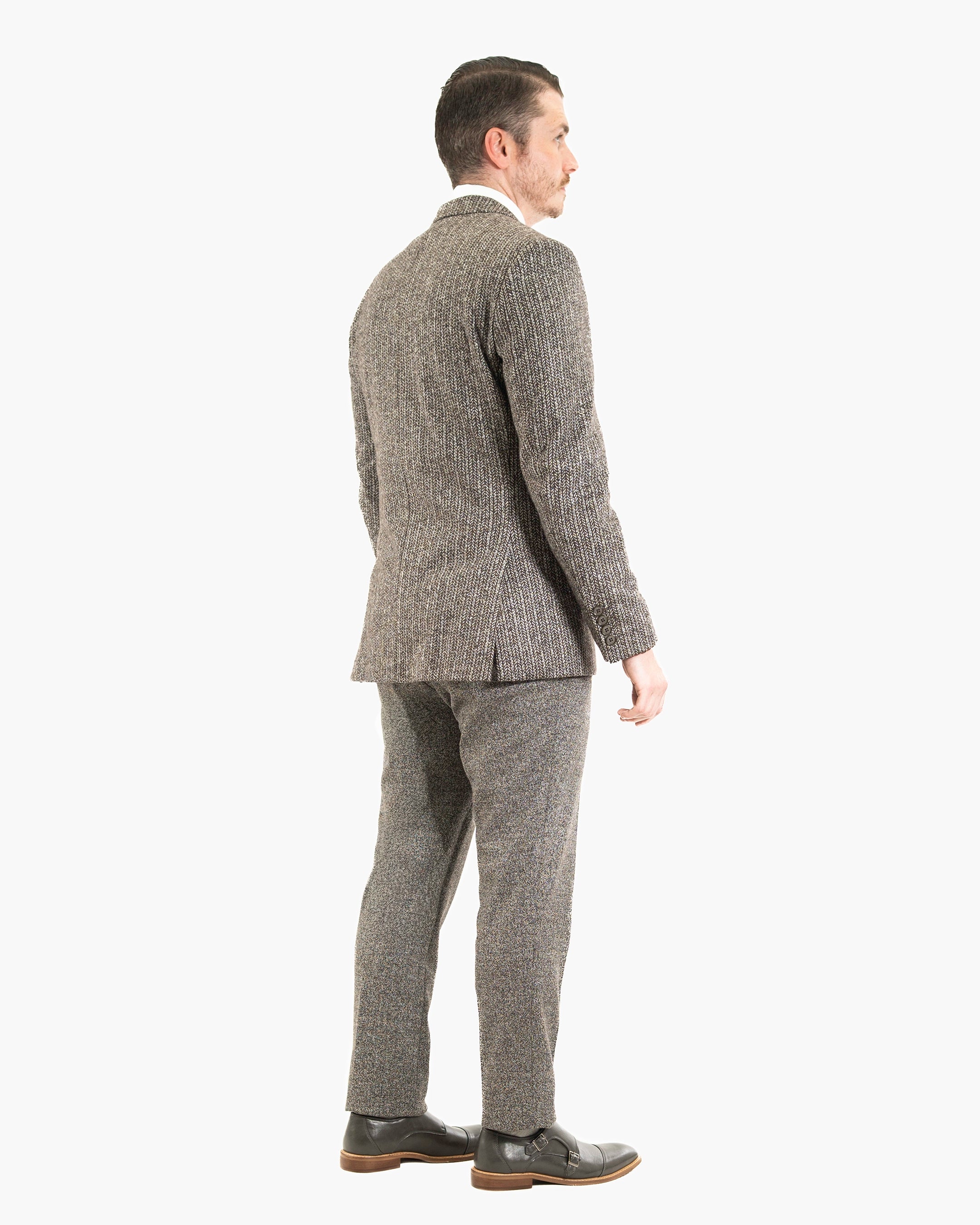 Knit Wool 3-Piece Tailored-Fit Suit