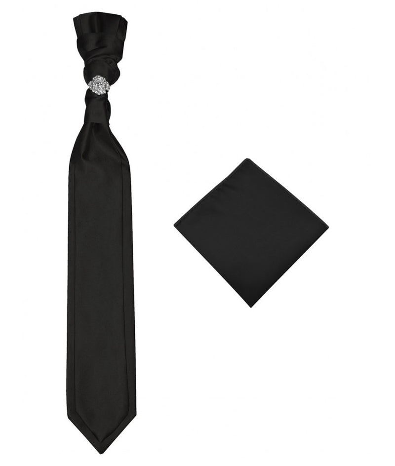 Black 2-Layered Tie