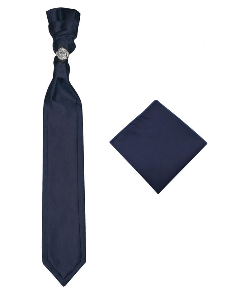 Navy Blue 2-Layered Tie