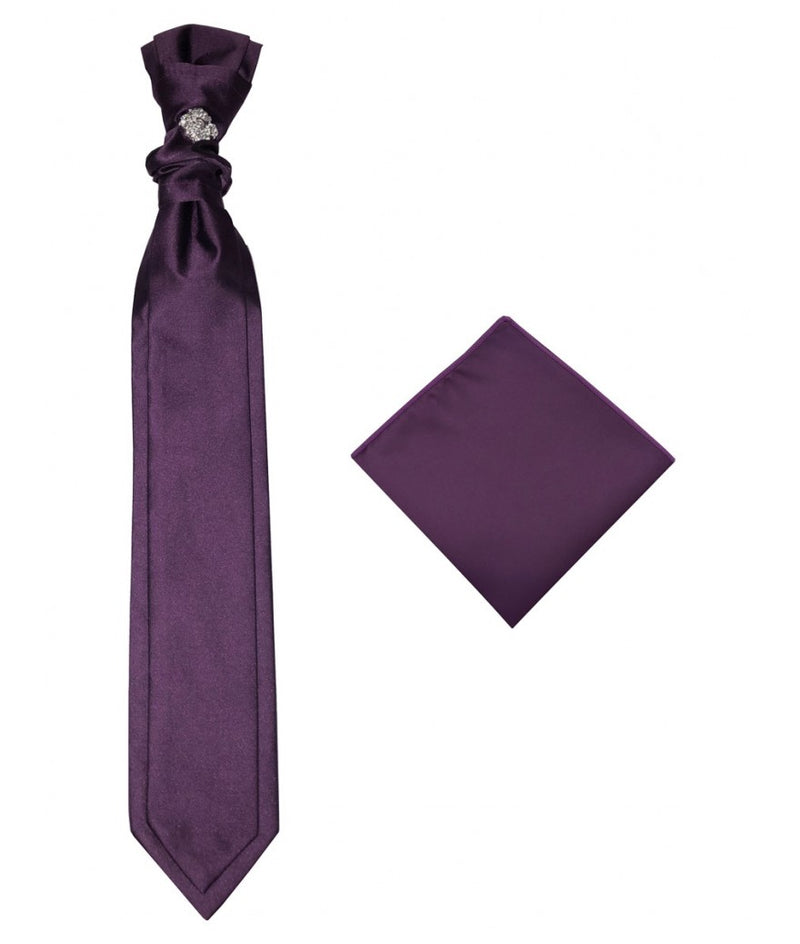 Plum 2-Layered Tie