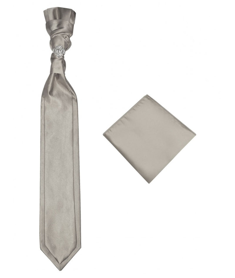 Dark Silver 2-Layered Tie