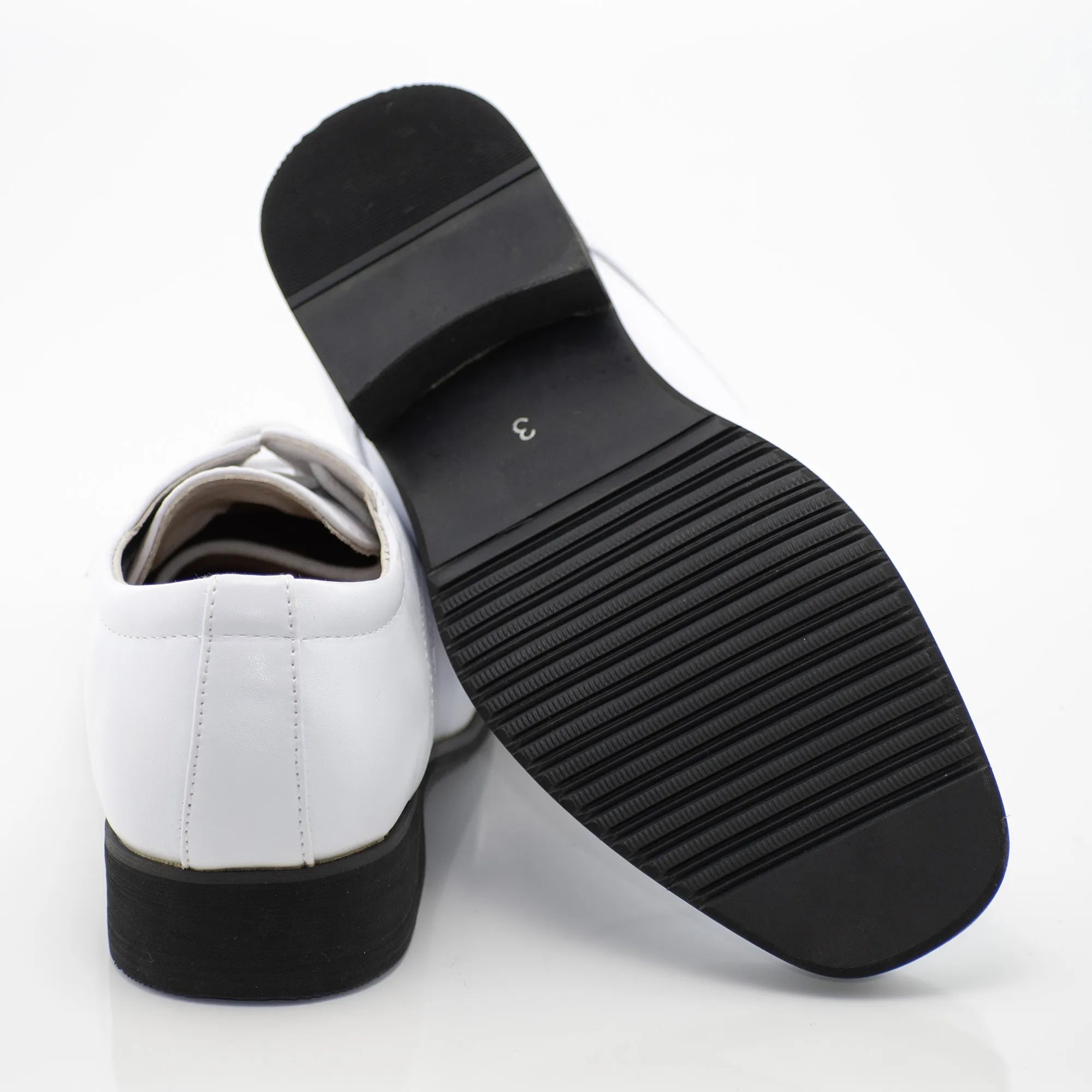 Snow White Lace up Derby Kids Cap-Toe