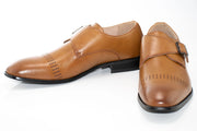 Camel Single Monk-Strap Dress Shoe