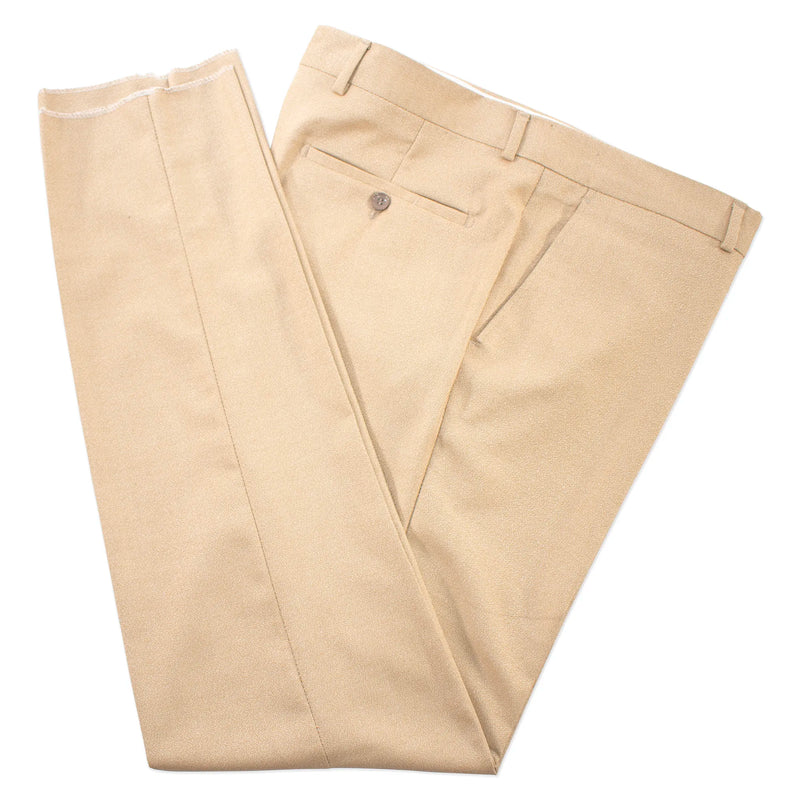 Champagne 3-Piece Tailored-Fit Tuxedo with Black Glitter Peak Lapels