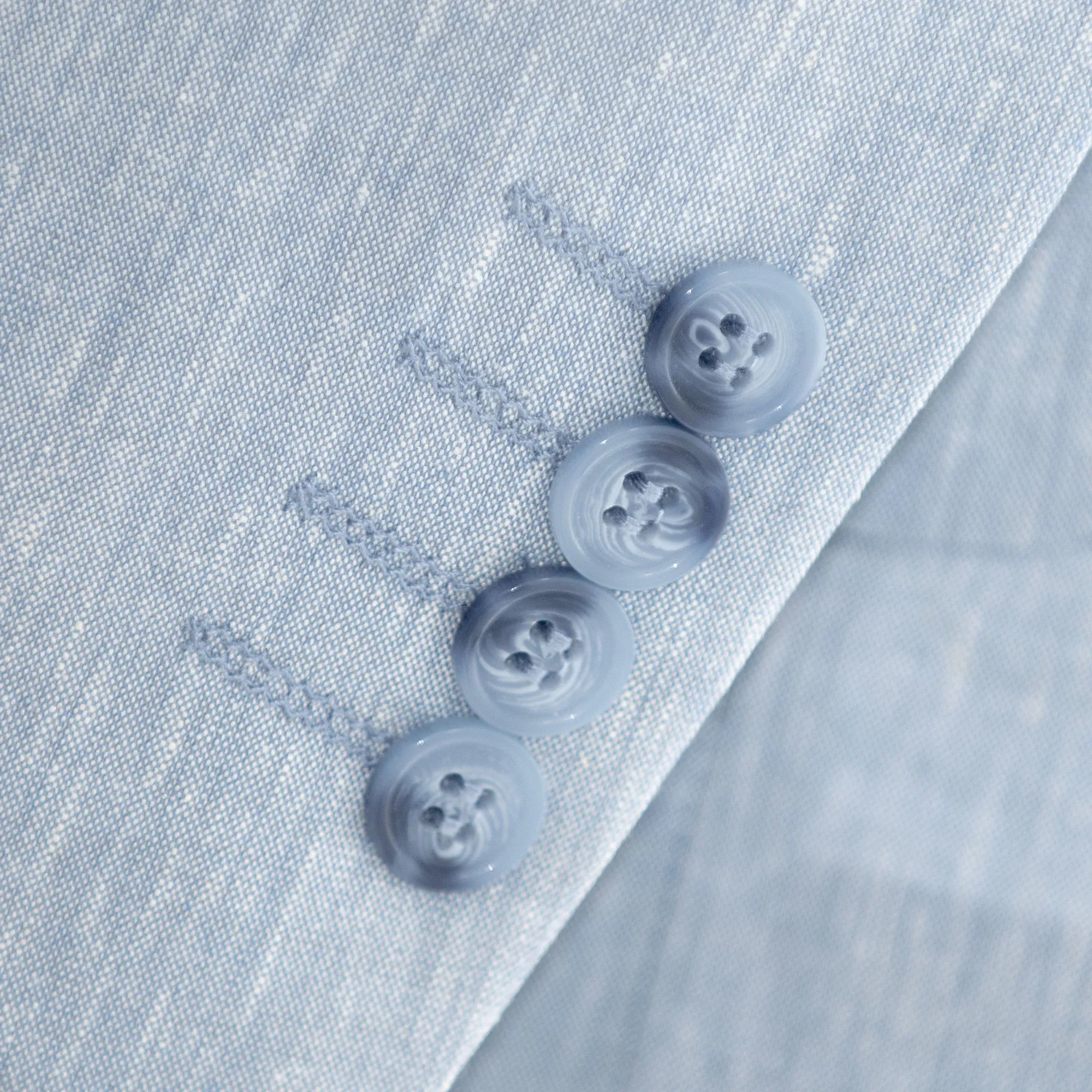 Light Blue Tailored-Fit Linen Suit