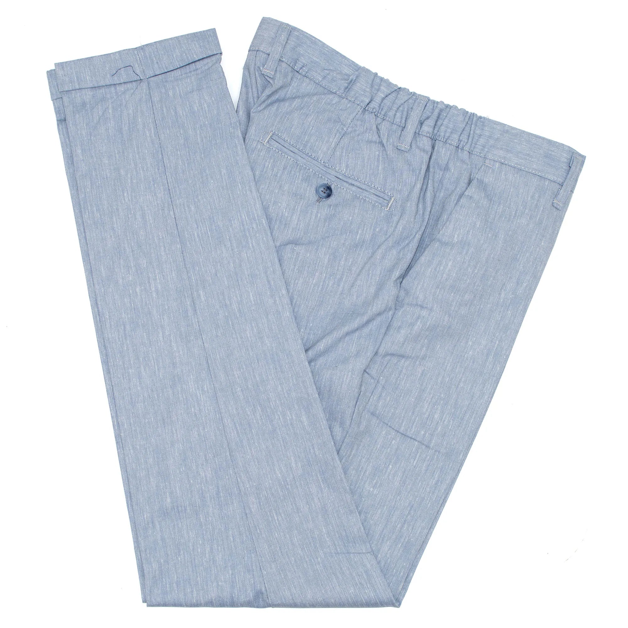 Light Blue Tailored-Fit Linen Suit
