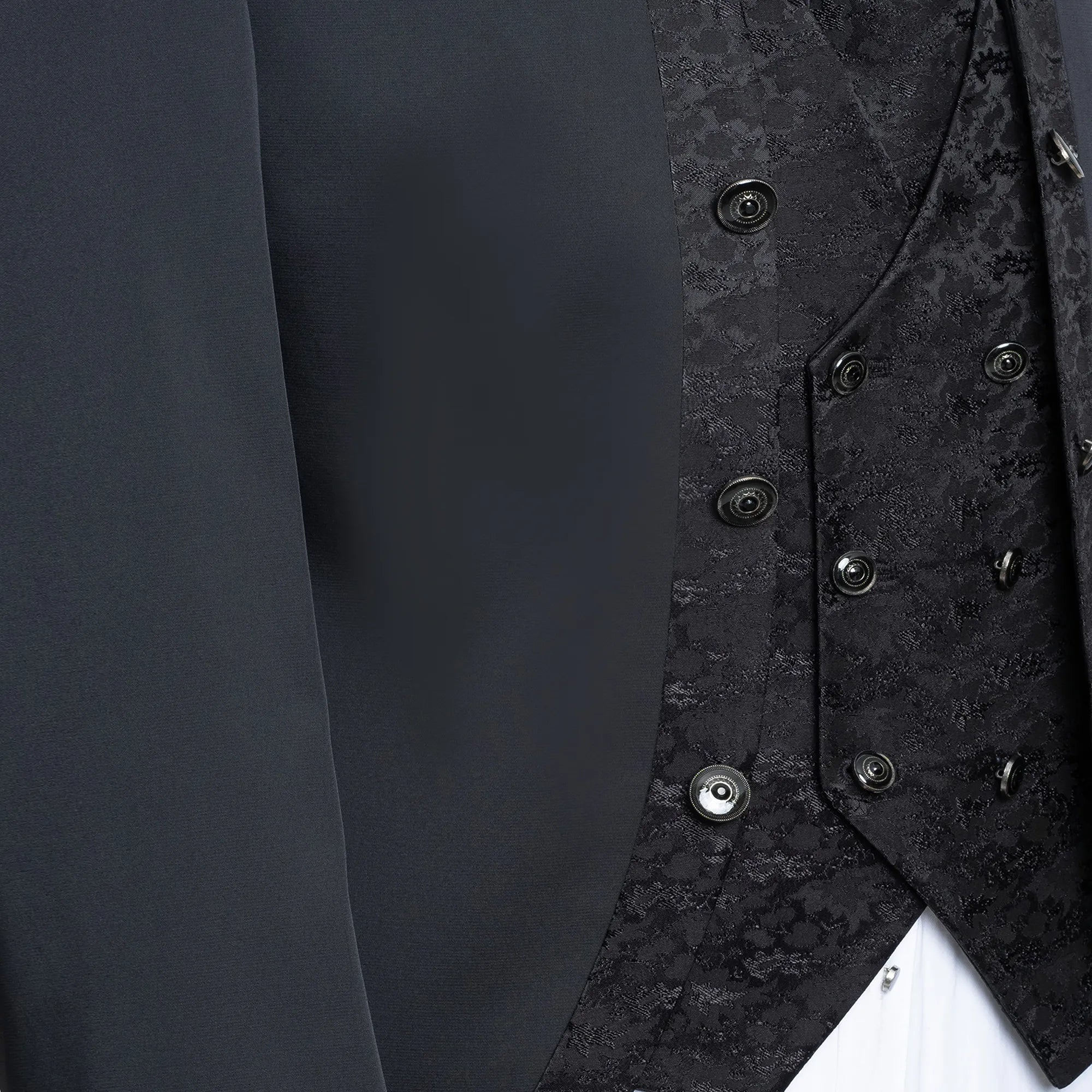 Alistair | Black Floral 3-Piece Slim-Fit Western Tuxedo