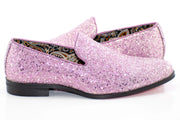 Lilac Glitter Smoking Loafer