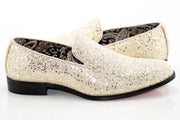 Champagne Glitter Smoking Loafer