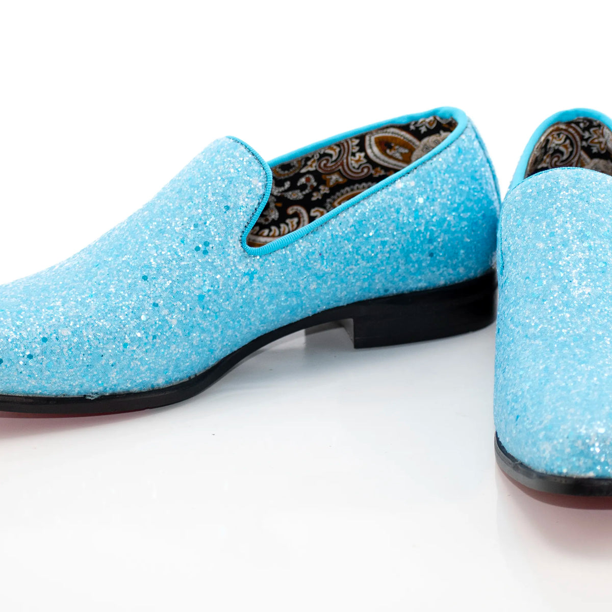 Light Blue Glitter Smoking Loafer 7 / Light Blue Light Blue Glitter Smoking Loafer 7 / Light Blue