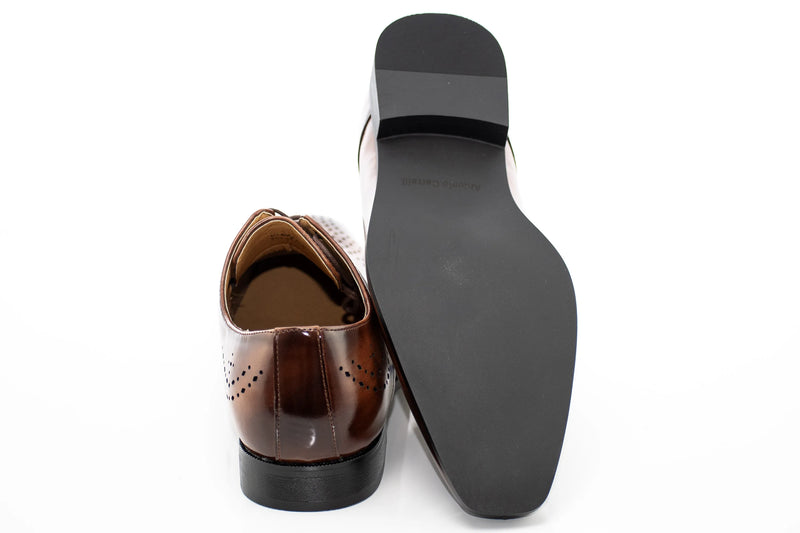 Brown Leather Dress Lace-Ups