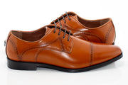 Men's Leather Cap-Toe Derby Shoe