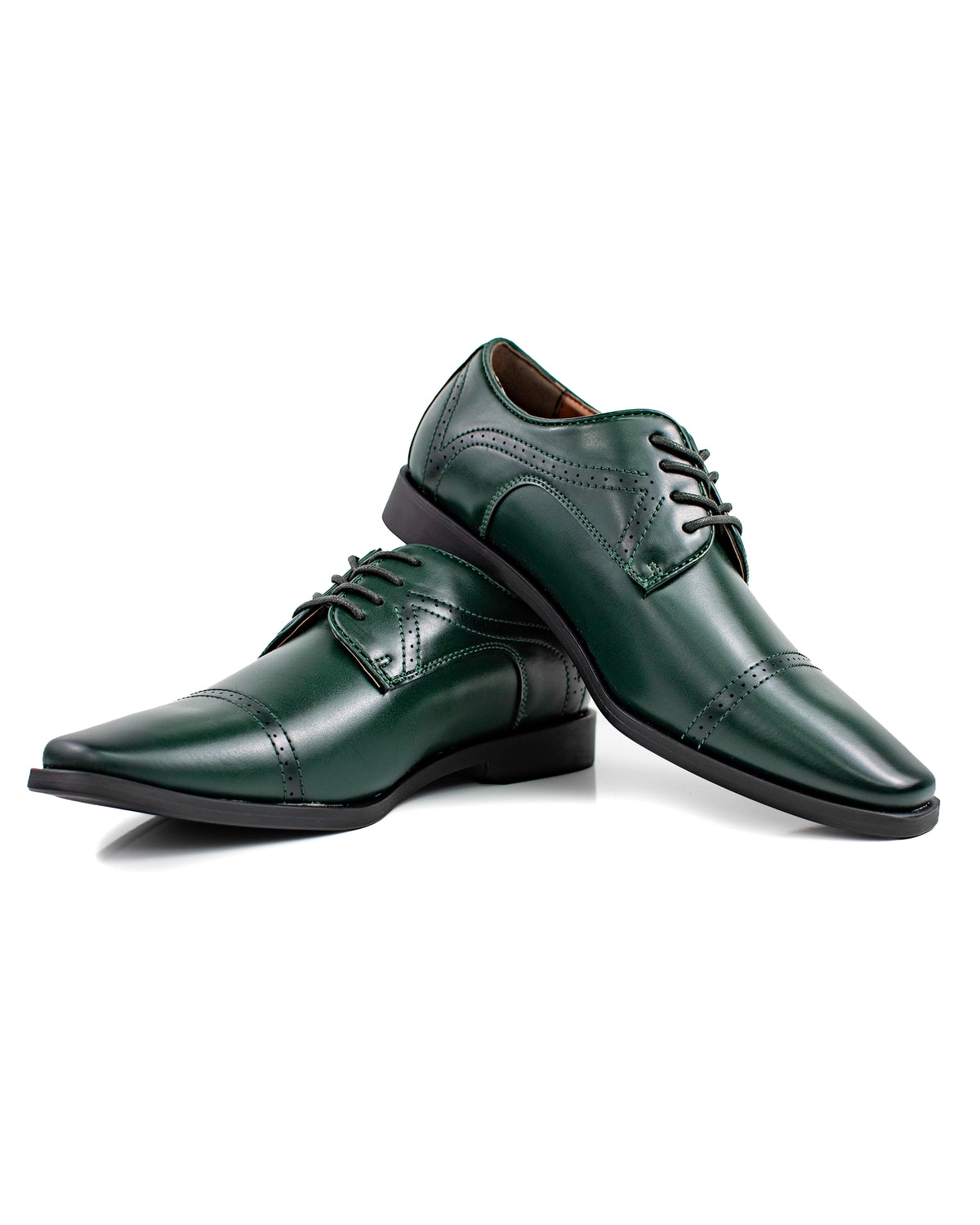 Forest Perforated Cap-Toe Derby Lace-Ups | Casual View| Dolce Vesta