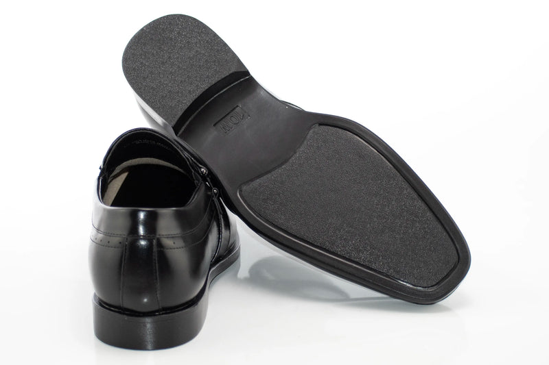 Black Wide Leather Dress Loafer