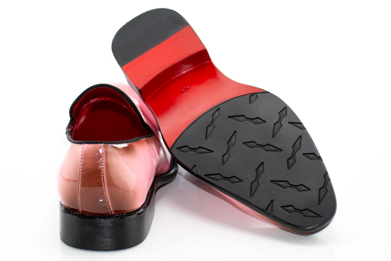 Pink Patent Leather and Velvet Loafer