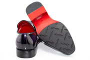 Purple Patent Leather and Velvet Loafer