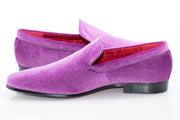 Lilac Venetian Velvet Loafer