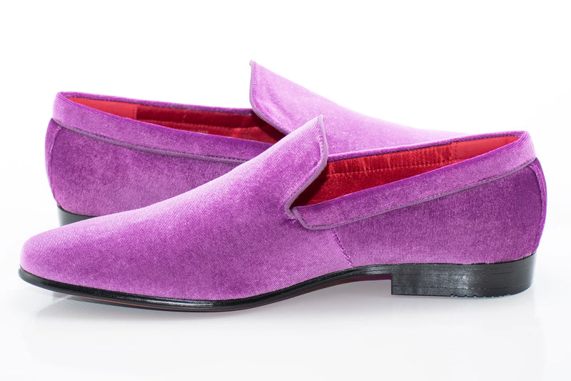 Lilac Venetian Velvet Loafer
